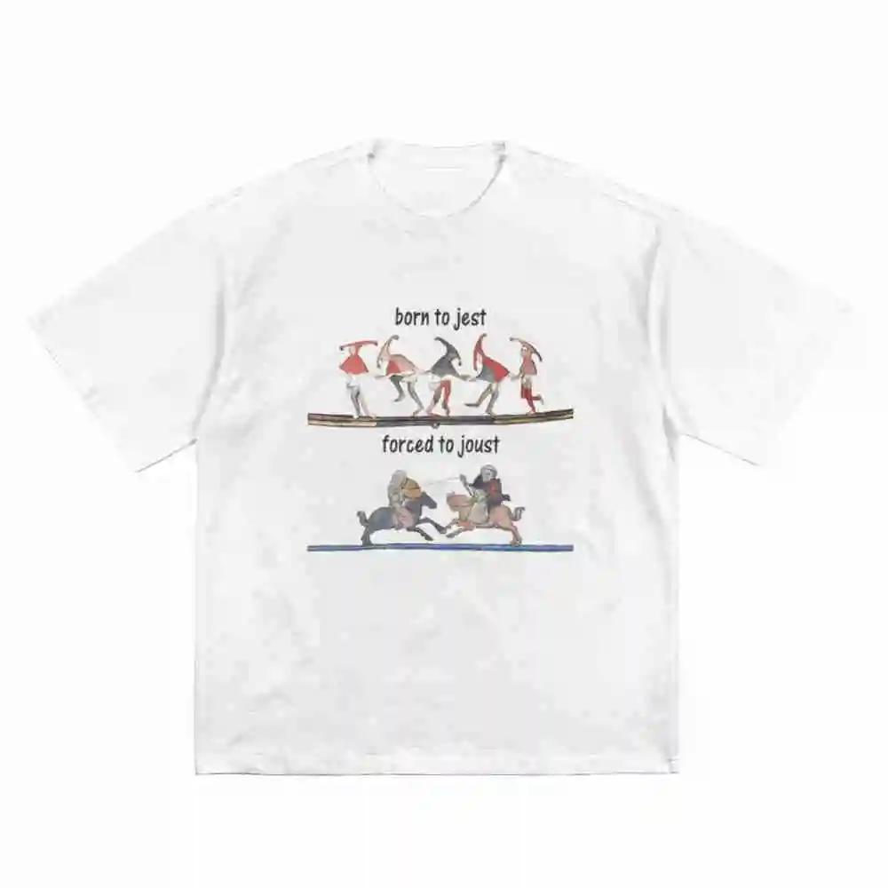 Born To Jest Forced Joust Short Sleeve Tee 100% Cotton T-Shirt