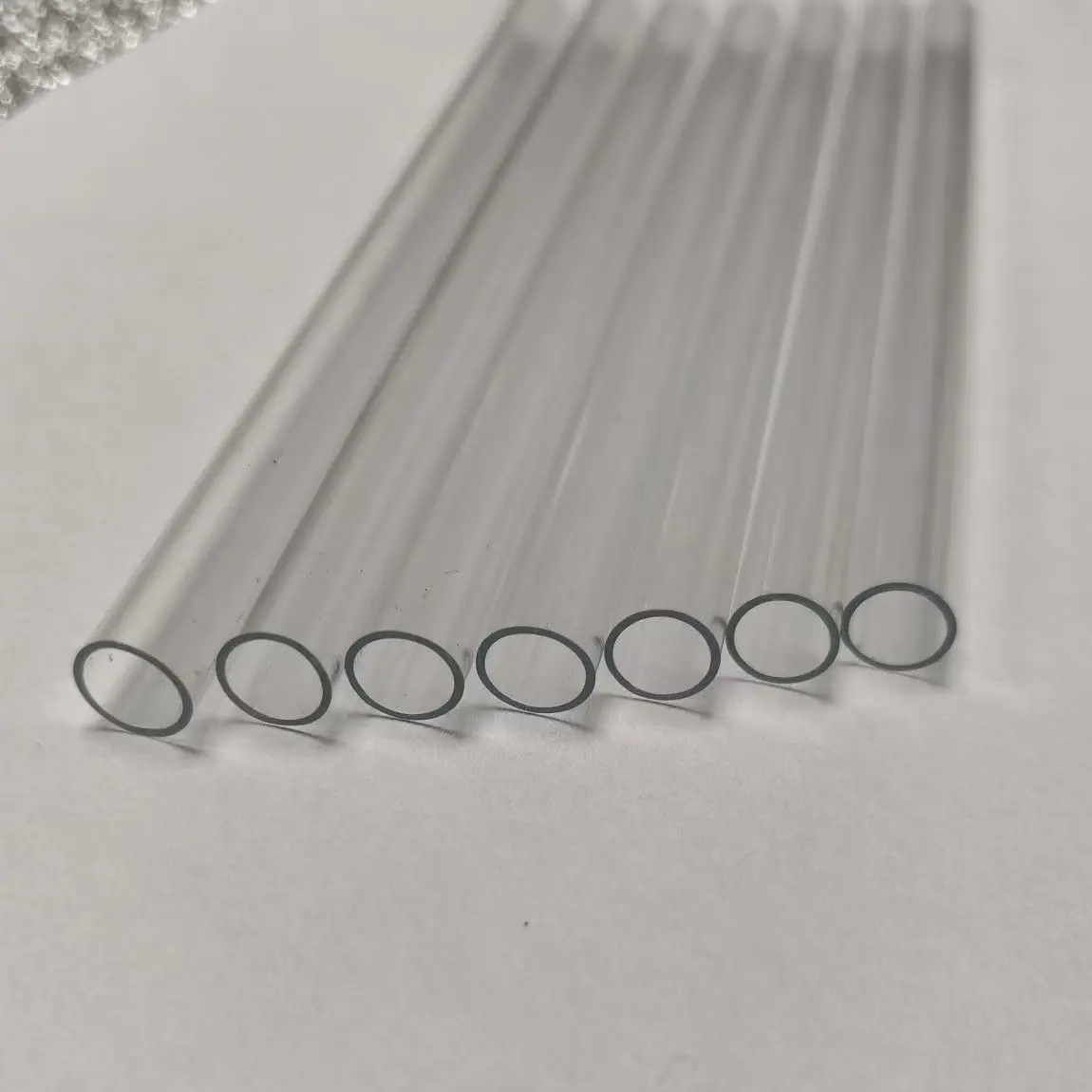 ナクシライ 2個 200mm長 プラスチックパイプ 硬質ポリカーボネート 丸パイプ 透明 壁厚1.5mm