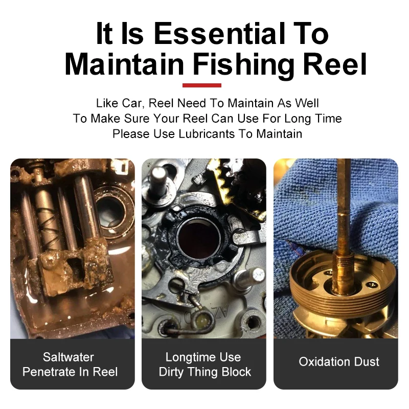 LEYDUN Fishing Reels Protective Grease Lubricant Oil Bearing Lubricant Casting Spinning Fishing Reel Maintenance Oil Tackle Tool image 4