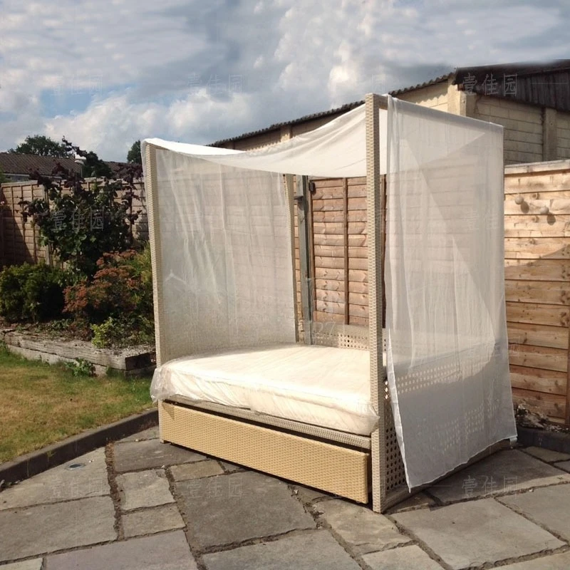 

Уличный шезлонг для патио и балкона, садовая кушетка-диван для отдыха на открытом воздухе