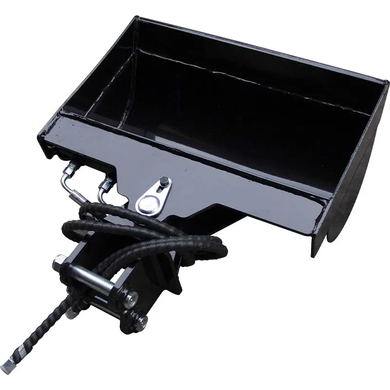 

600mm inclined bucket attachment for 1 ton mini excavator with hose for garden, farm, road, land landscape, construction, precis
