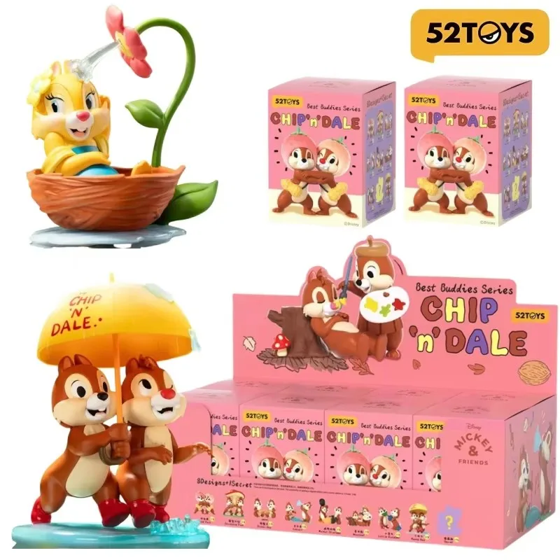 

52TOYS Братья Чип и Дейл, слепая коробка, Коллекционная фигурка, модное украшение для рабочего стола, кавайная игрушка, подарок на день рождения