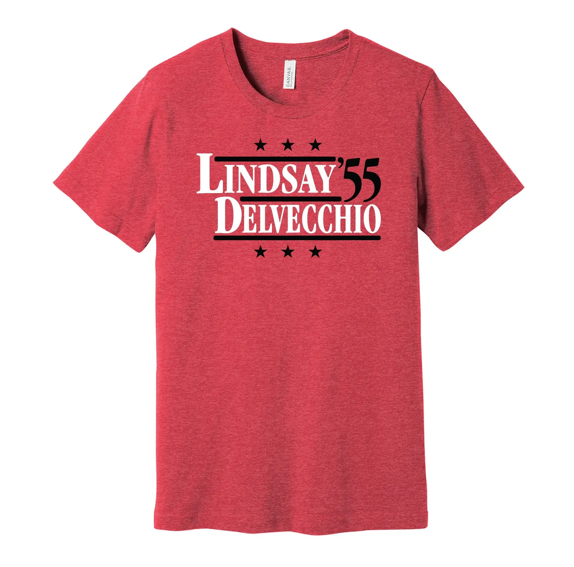 Lindsay Delvecchio '55 Political Campaign Parody T Shirt Hockey Legends For President Fan S M L Xl Xxl 3Xl Lots Of