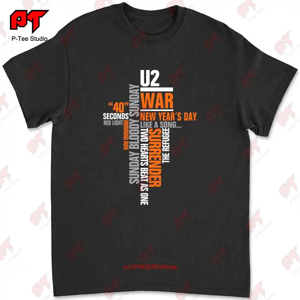 U2 War Album Bono Edge T-shirt 8CNG