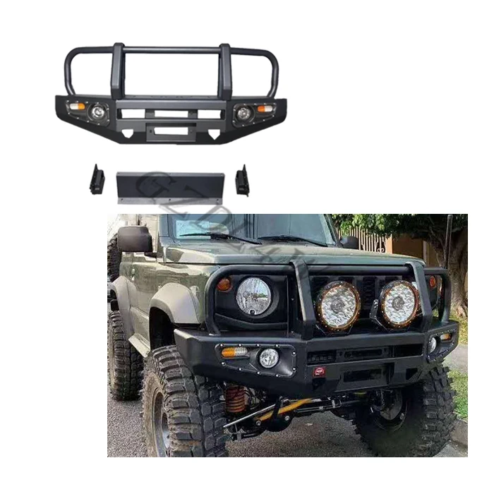 

GZDL4WD STEEL BULL BARS FRONT BUMPER FOR Jimny MY19 JB64W JB74W 4 GENERATION 2018+custom