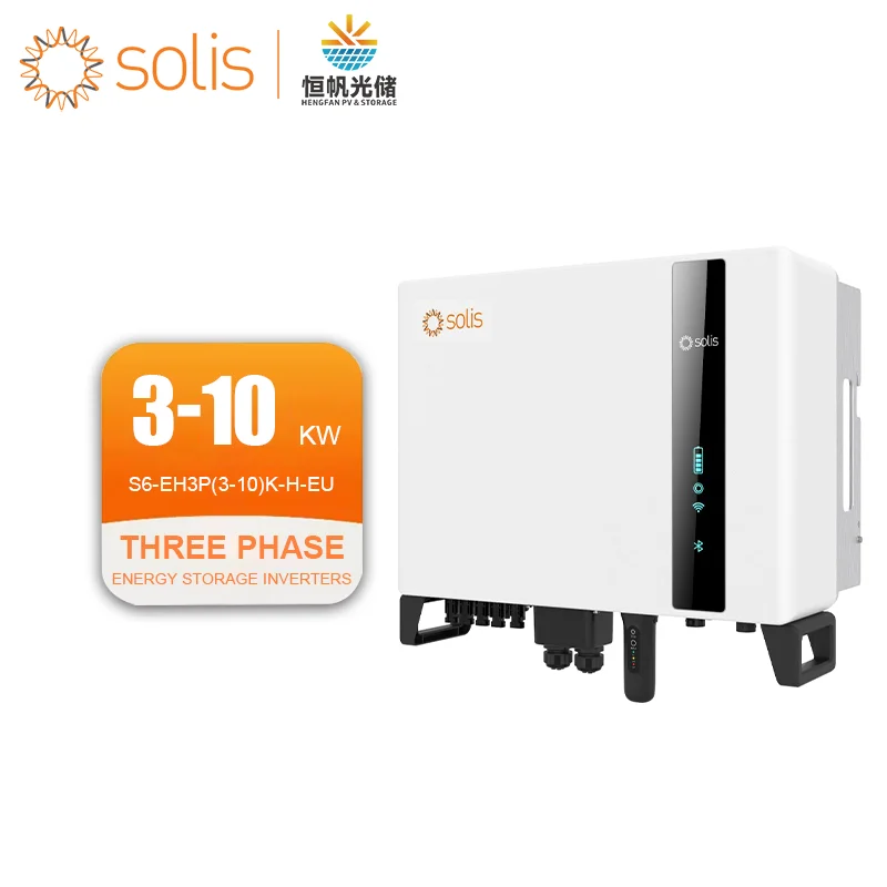 Solis Hybrid Inverter S6-EH3P(3-10)K-H-EU Solar Inverters Three Phase 3kw 4kw 5kw 6kw 8kw 10kw Solis Solar Inverters