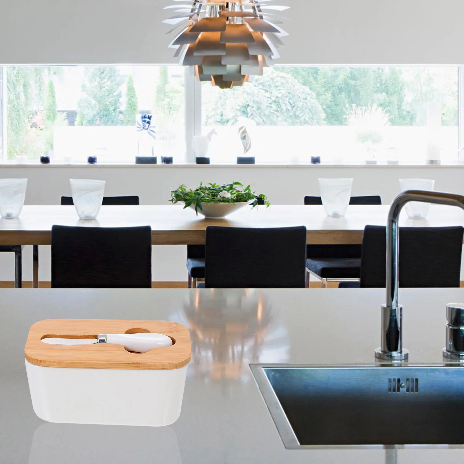

with Cutter Ceramic Storage Box for Home Elegant and Tidy Assorted Color Butter Storage Holder Home Tableware