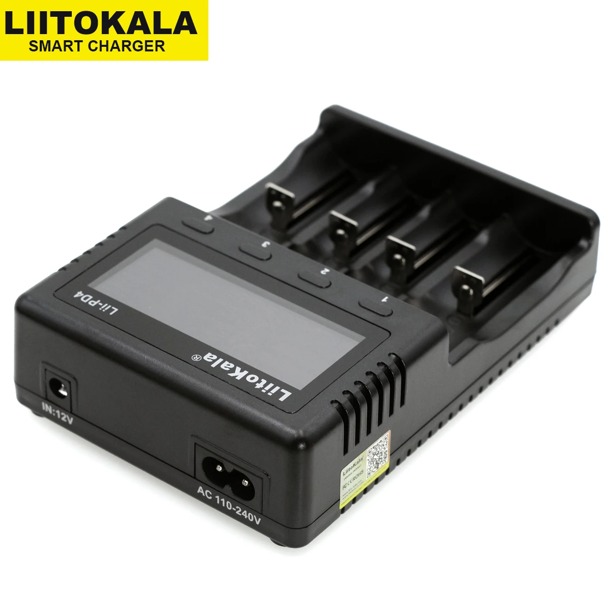 Liitokala Lii-PD4 Lii-PD2 3.2V 1.2V 3.8V 3.7V 18650 18350 18500 Battery Charger LCD Display  21700 26650 AA AAA US EU UK Plug