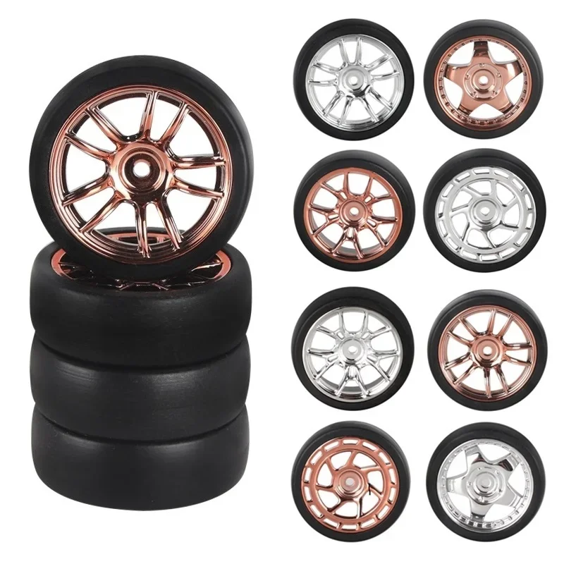 1:18 LDRC AE86 A86 LD1801 LD1802 LD1803 LD1804 A01 A02 4pcs 31mm RC Hard Drift Tire Wheel Hard Tyre 1/18 RC Car Upgrade Parts