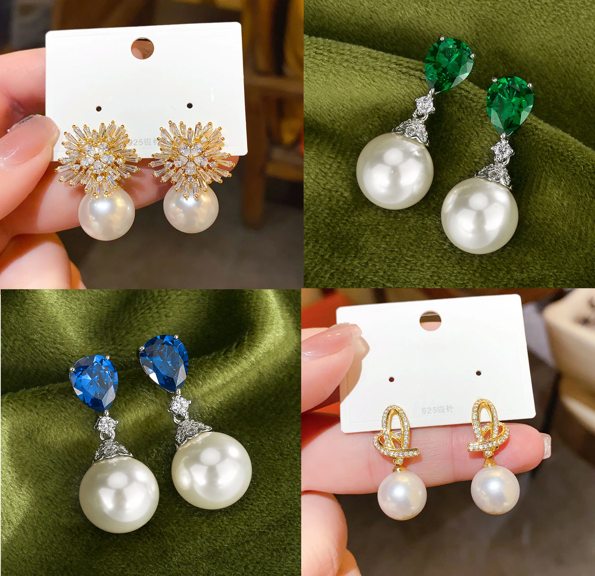 tahitian-black-green-white-gold-pearl-huge-aaaa-9-10mm-10-11mm-11-12mm-12-13mm-13-14mm-natural-round-pearl-earrings-s925