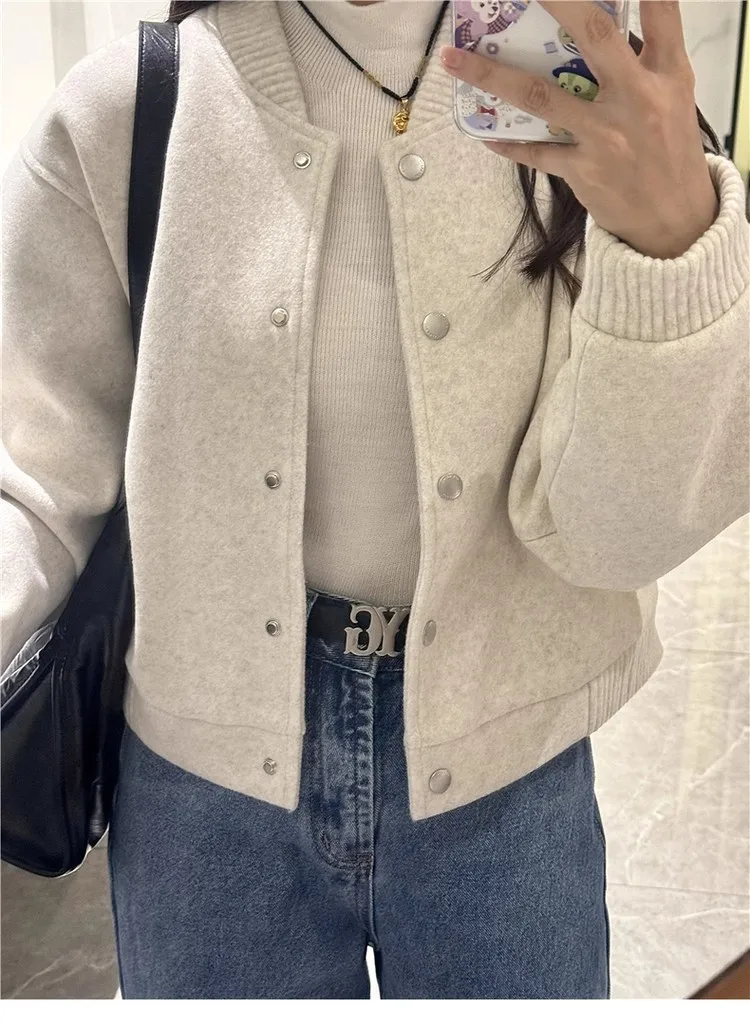 المرأة الكورية نمط سترة قصيرة الخريف الشتاء شعبية تنوعا فريدة من نوعها سوبر حسن المظهر جديد