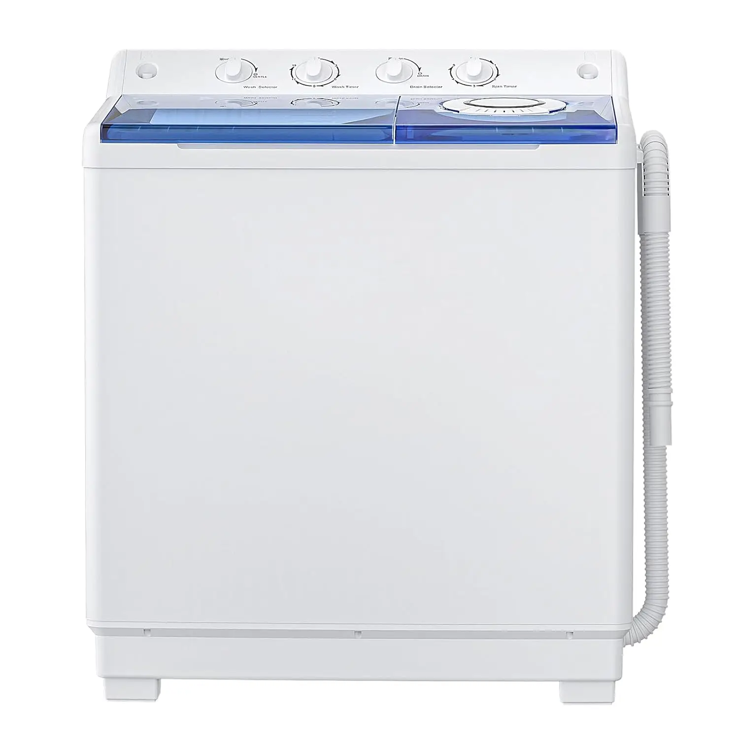 

Portable Washing Machine, 40Lbs Compact Washing machine, Twin Tub Laundry Washer Machine with Built-in Drain Pump,, Customized