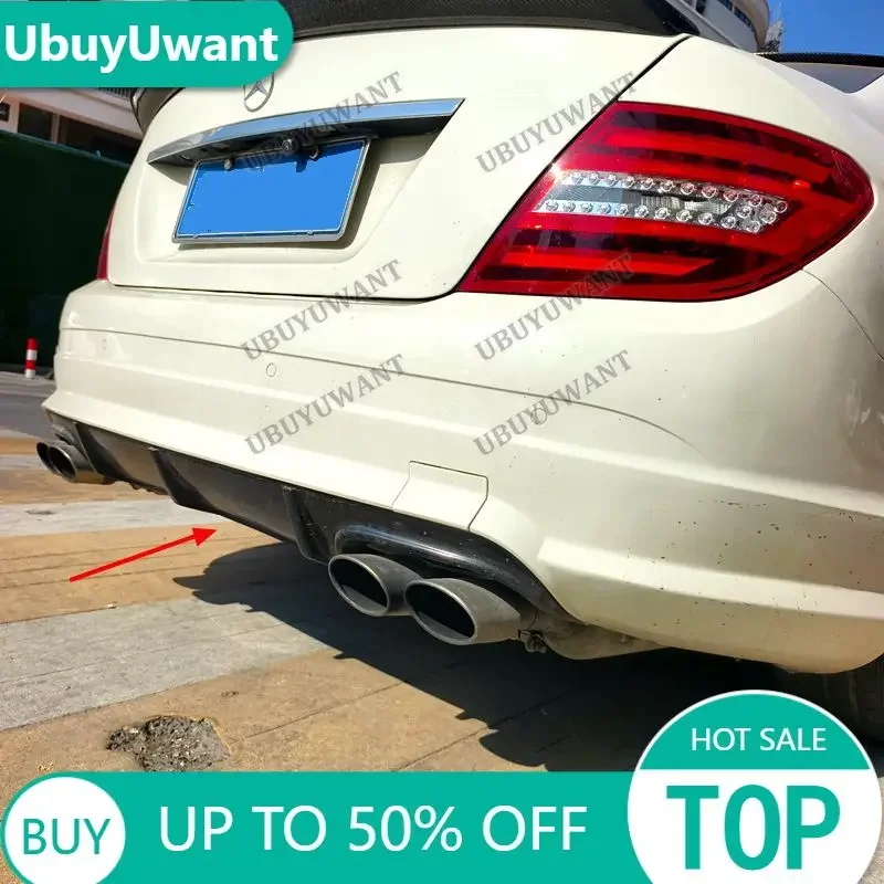 Für Benz W204 C180K C200 C260 C300 Hecklippe Auto-Heckstoßstangen-Diffusor Heck-Spoiler 2007-2014