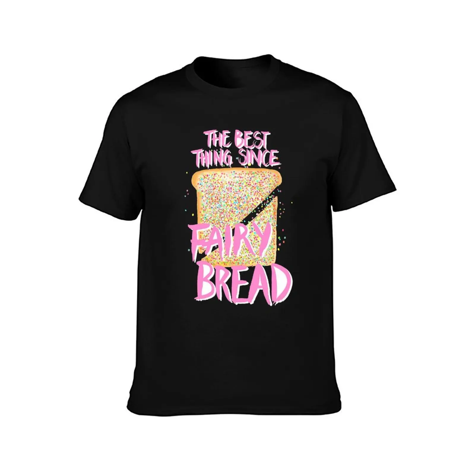 Best Thing Since Fairy Bread - Blue T-Shirt Basic Solid Color Short Sleeve Cotton Top T-Shirt