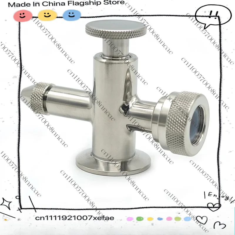 

Stainless steel quick-loading liquid level gauge Angle valve Mirror polishing Sanitary grade Clamp copy Glass tube belt sampling