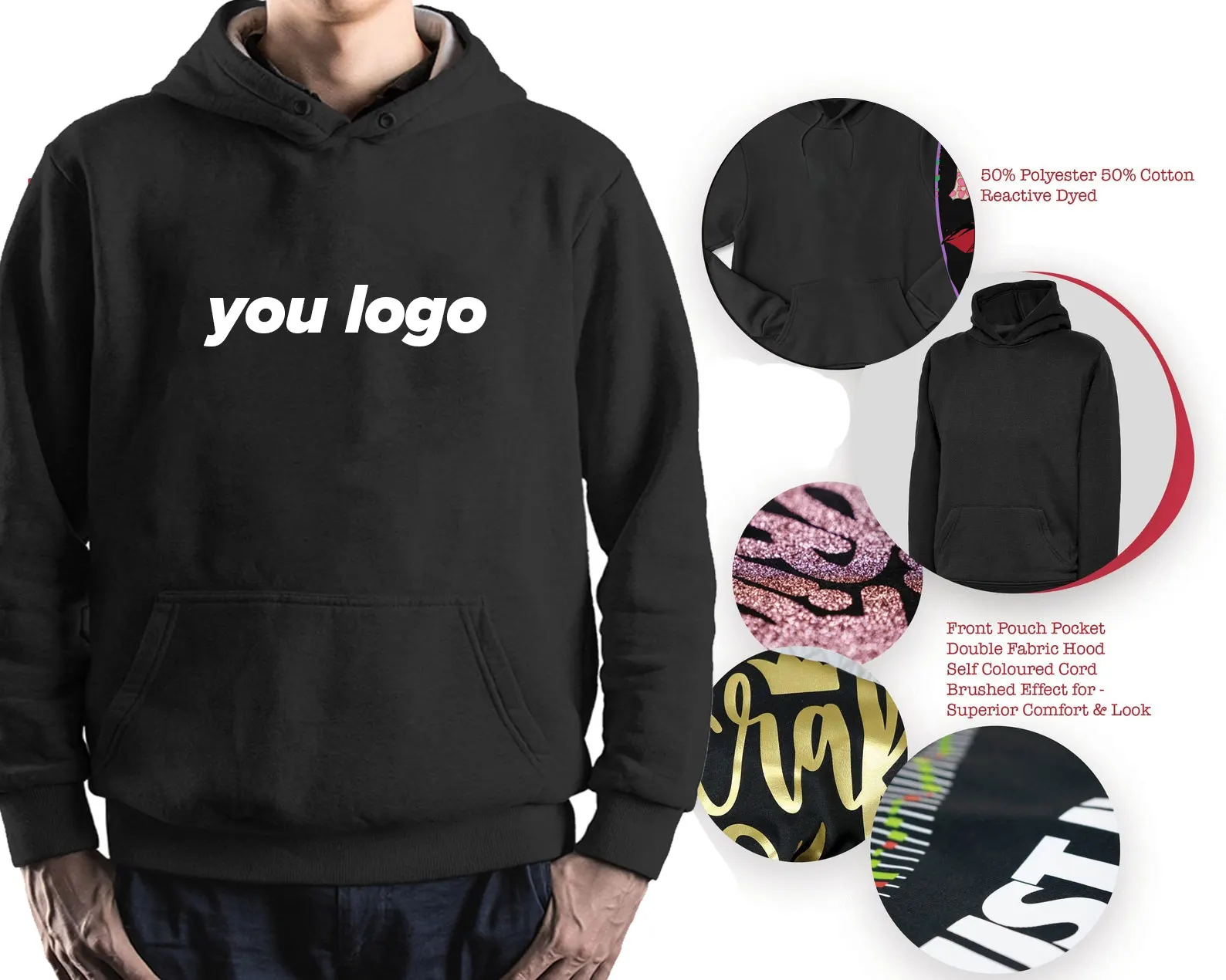 Wees geen katoenen kop Ninny Muggins vrouw man volwassen bedrukte hoodies creatieve herfst en winter drop schouder warme trui