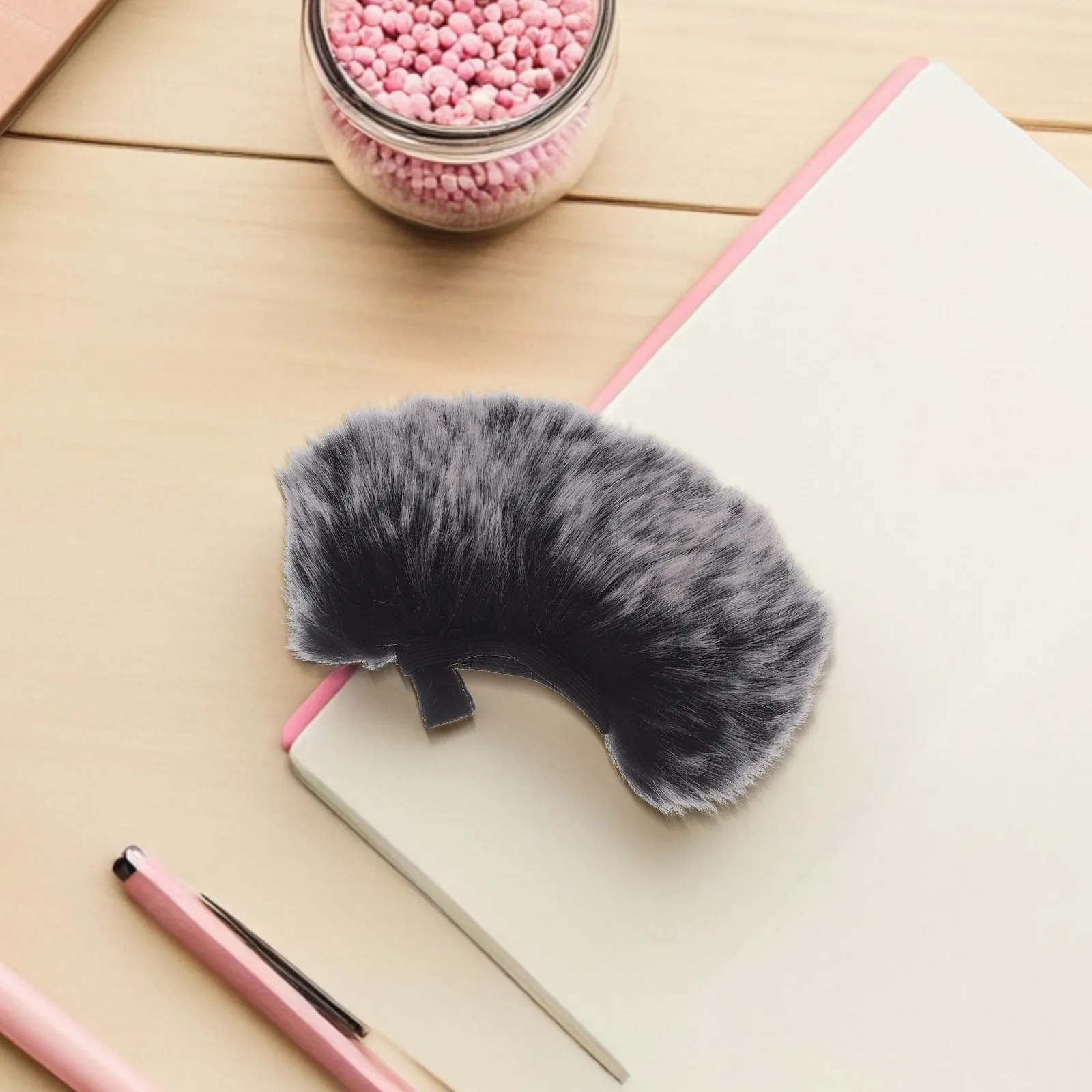 Smartphone Mic Windscreen Lightweight Universal Fit Windproof Noise Reduction Cover for Live Streaming Vlogging Outdoor