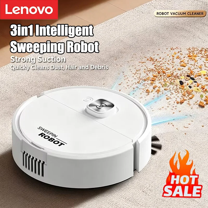 Lenovo Intelligent Sweeping Robot 3in1 Fully Automatic Home Intelligent Sweeping Machine Sweeping Dragging & Suction Integrated