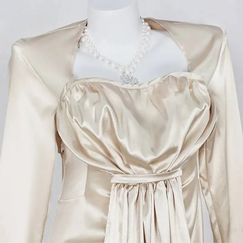 Residents Evil 9 Alcina Dimitrescu Cosplay Costume Set Game Replica view 2