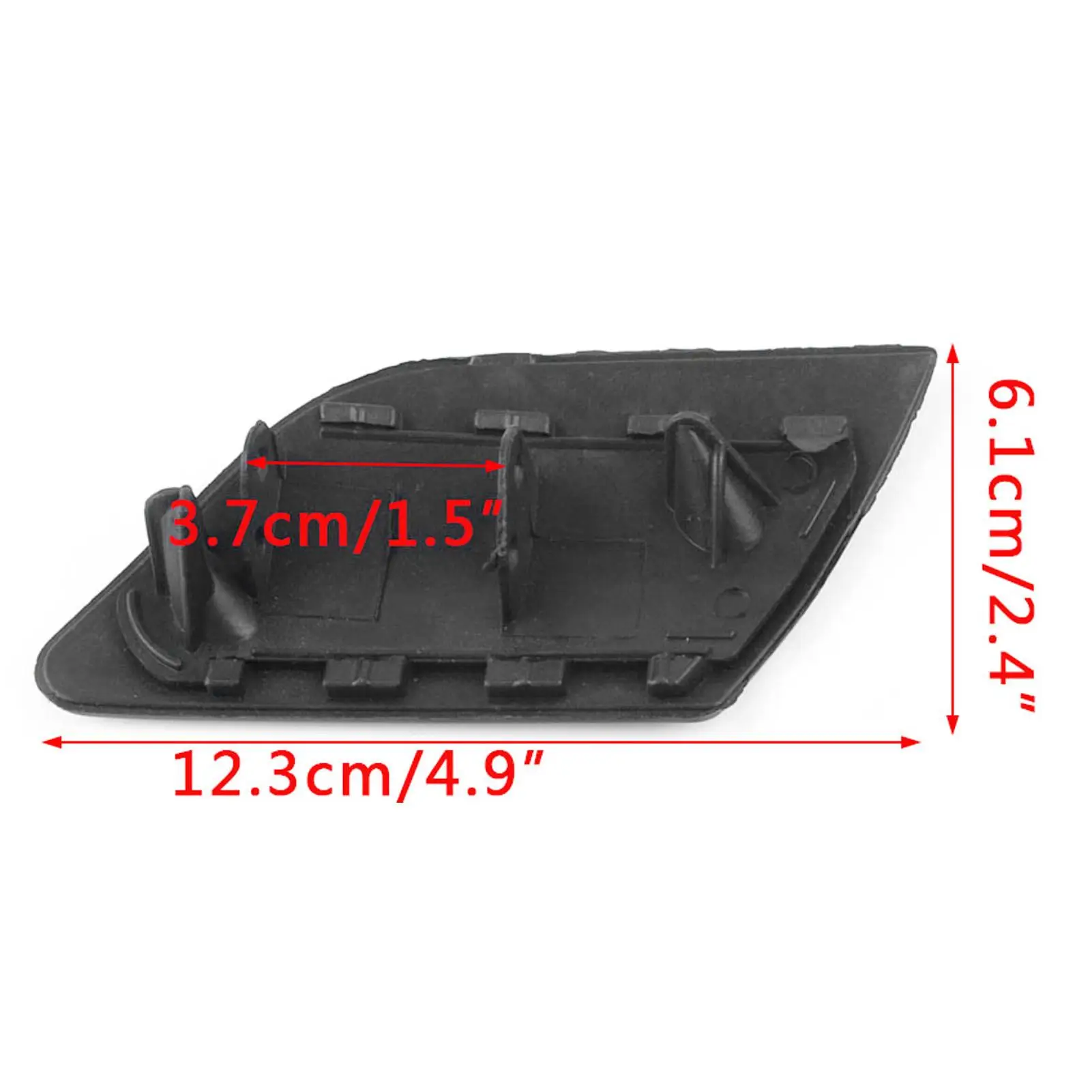 2PCS Headlight Washer Cover Cap 1K5955109A Heat Resistant Modifiable Replacement For rabbit MK5 2006 2007 2008 2009 ABS