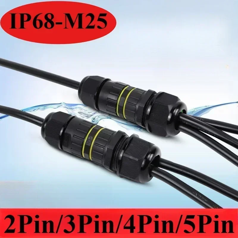 Waterproof Connector IP68 Cable Waterproof Joint 1 in 2/3/4 Out Outdoor Rain Proof LED Light Branching Electrical Terminal Block