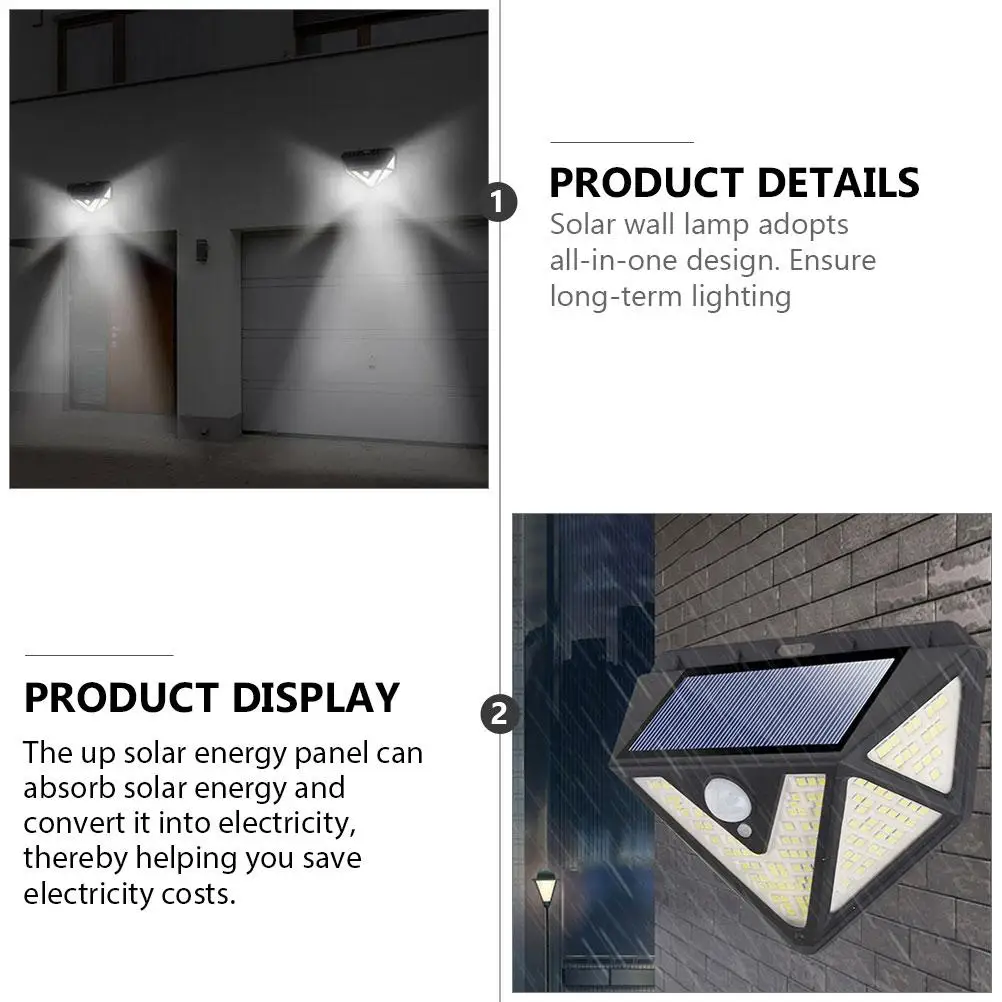 Solar LED Sense Light Lamp Bright Solar Wall Lamp Wall Light Outdoor Lighting Private Model Waterproof