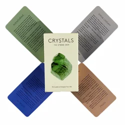 Crystals The Stone Tarot Cards A 78 Deck Oracle English Visions Divination Edition Borad Playing Games