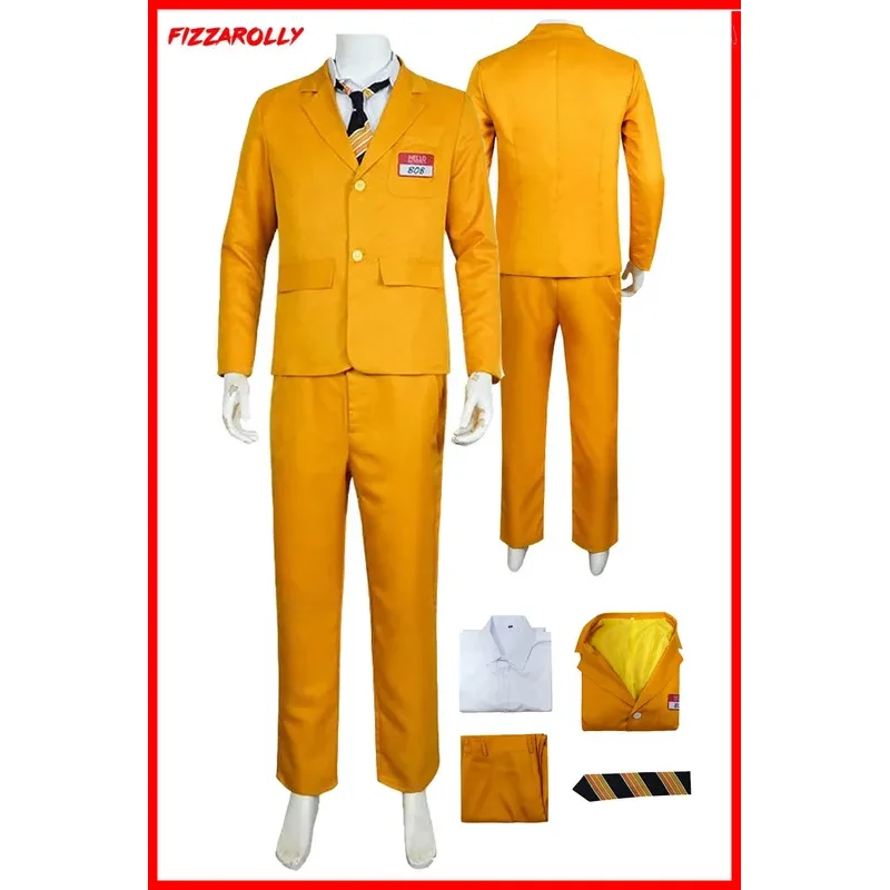 Боб Cos сужалка мужской фантазийный желтый пиджак жук косплей маскировка сок костюм наряды Хэллоуин карнавальный костюм ty'4
