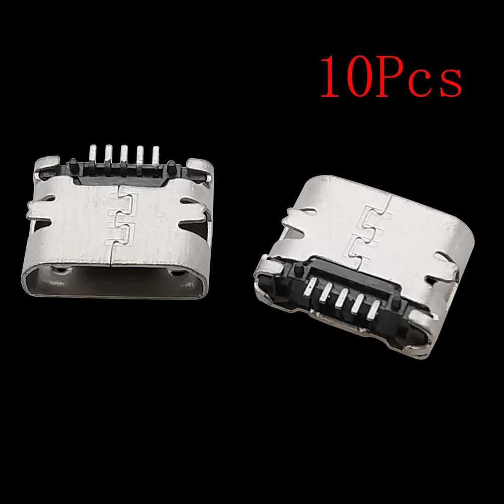 40Pcs 4 Type Micro USB 5 Pin Female Jack Power Charger Socket Connector Soldering Type Micro-USB DIY Repair Adapter