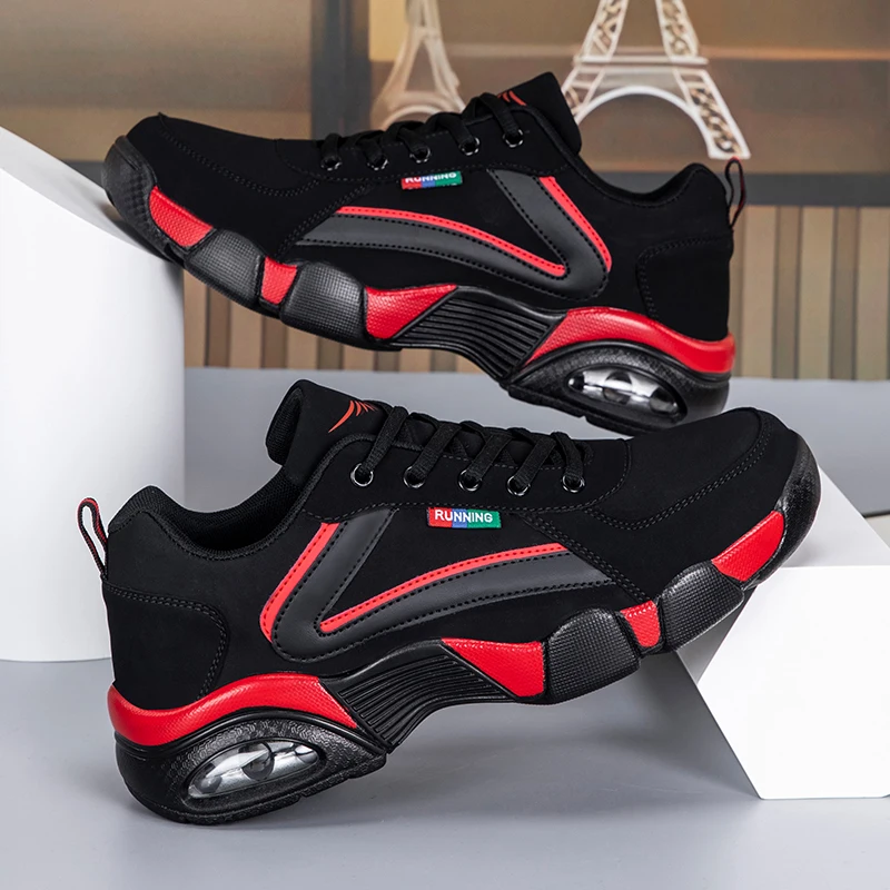 Sneakers for Men Big Size Flat Comfortable Outdoor Sports Cushioning Casual 2026 New Lace-up Fashion Tennis Shoes Man