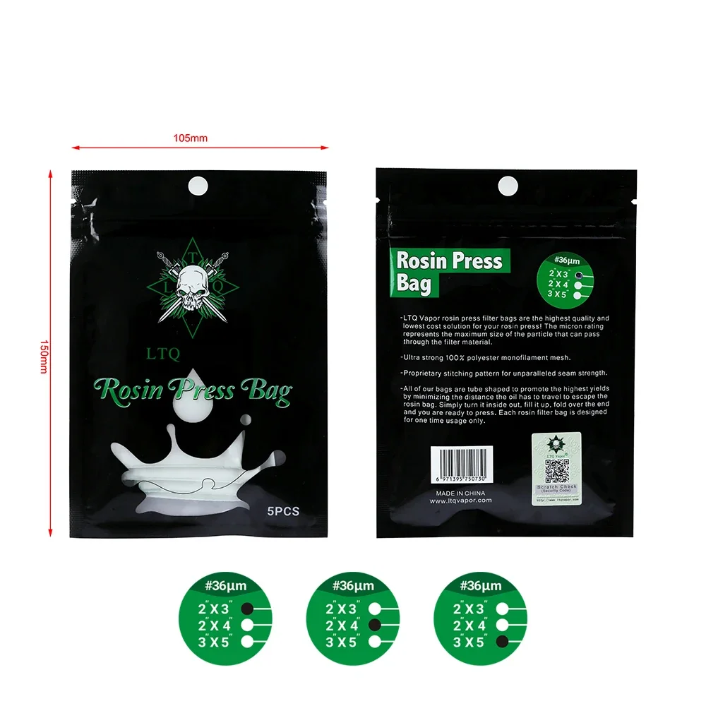 Rosin Press Bag 36/72/90/120um Micron Thickness Nylon Press Filter Bags for WAX Oil Exracting Machine Accessories
