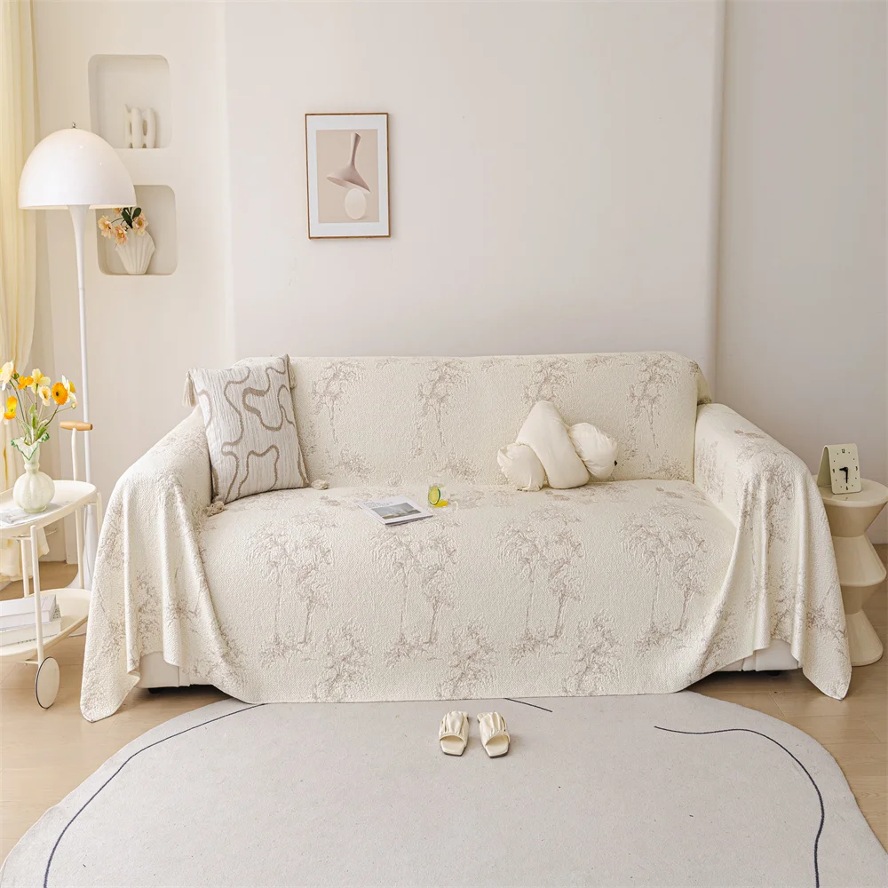 2026 Retro French Style Light Luxury Sofa Cover Universal Non-Slip All-Season Fabric High-Quality Sofa Slipcover Anti-Cat