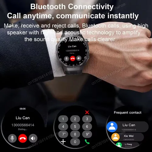 Imagen 2 del producto Reloj inteligente GT5 Pro, reloj deportivo GPS para hombres y mujeres, pantalla táctil AMOLED, llamadas telefónicas Bluetooth, reloj inteligente de pulsera resistente al agua para Fitness