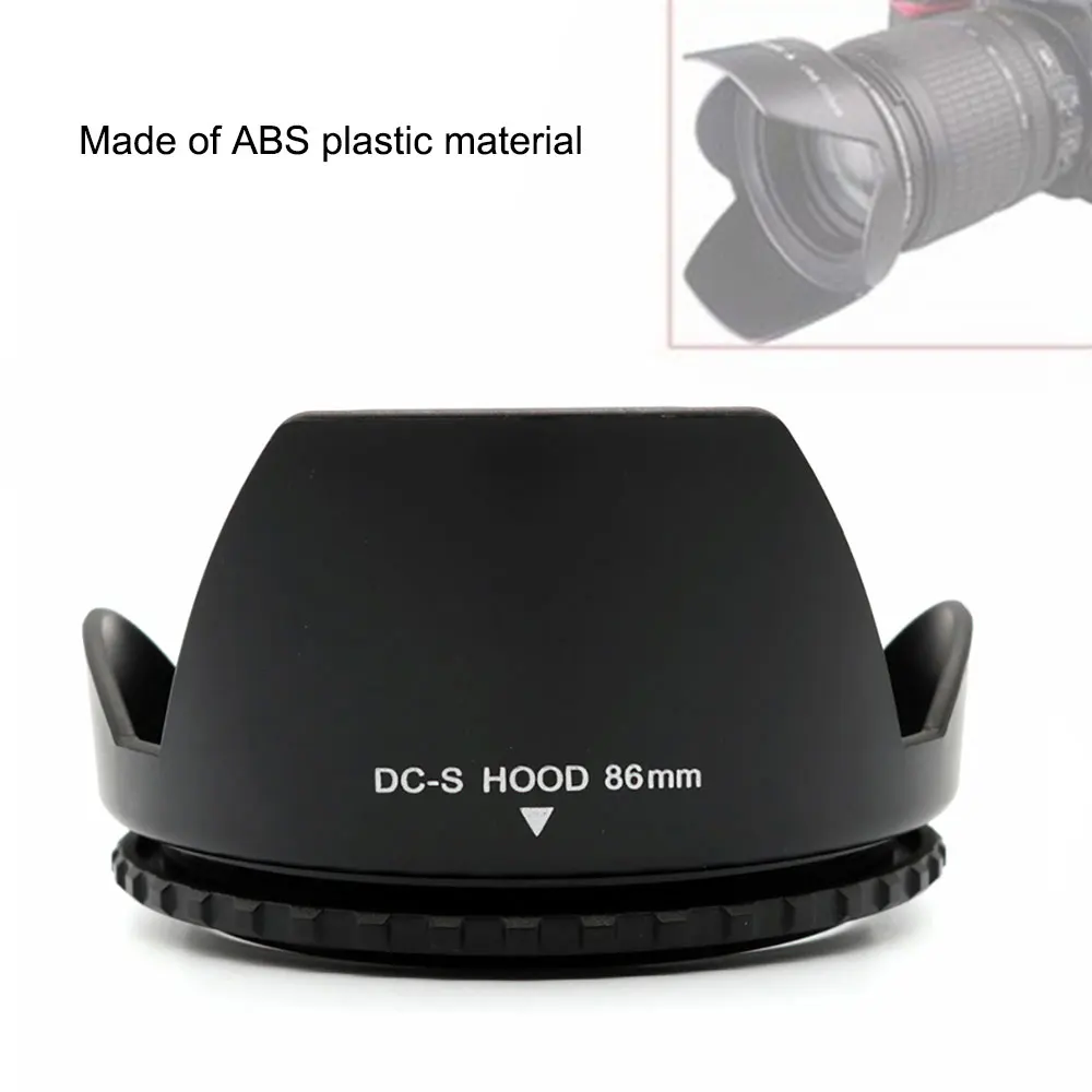 LinGo 40.5mm-95mm Professional Camera Lens Hoods Set Screw Type Petal Shape Anti Glare Protect Len Hoods for DSLR Camera