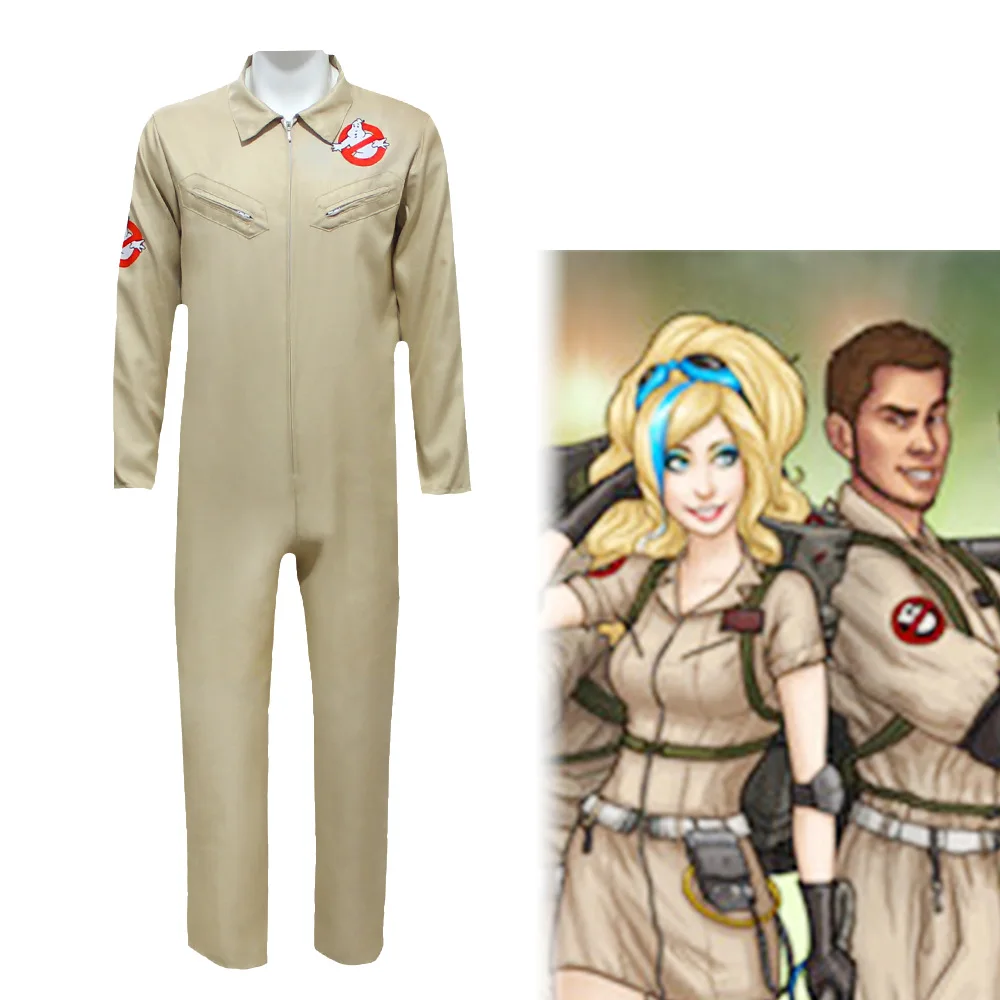 Movie Theme Ghostbusters Cosplay Costume For Women Men Adult Unisex Jumpsuit Uniform Halloween Carnival Party Role play Clothes