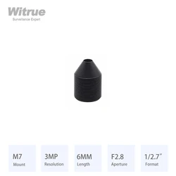 Witrue Pinhole Lens M7 X 0.35 Mount 6MM Aperture F2.8 Format 1/2.7