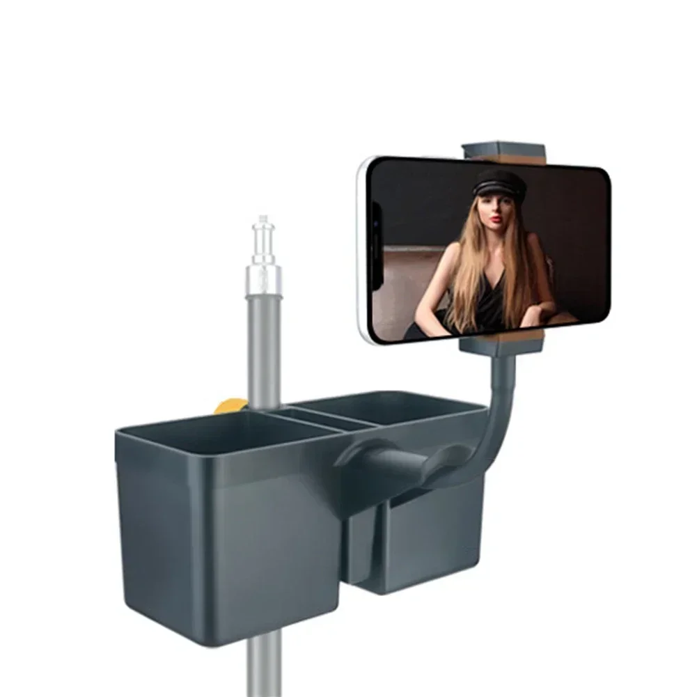 Simplify Your Performance Setup with This Practical Microphone Stand Tray Drink Holder Headphone Phone Clip Set