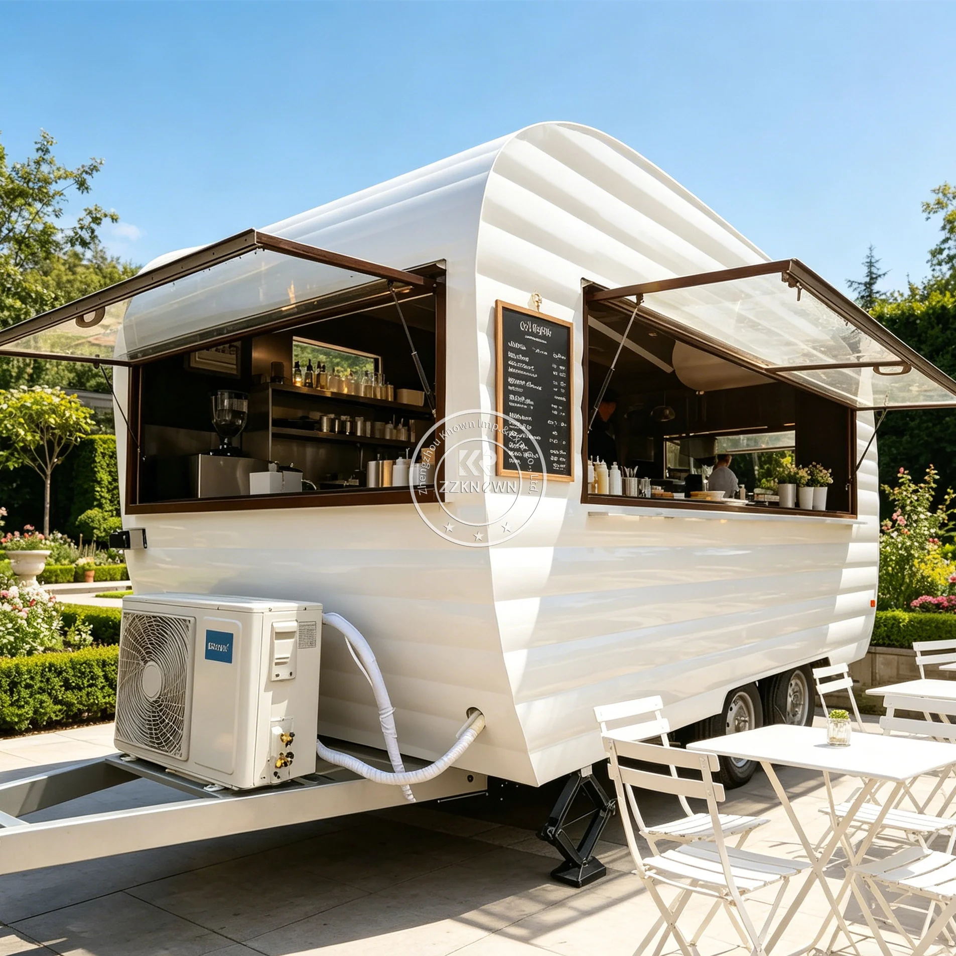 

Мобильный фудтрак-прицеп для кейтеринга, уличной торговли, барбекю, кофе и фастфуда с полным кухонным оборудованием