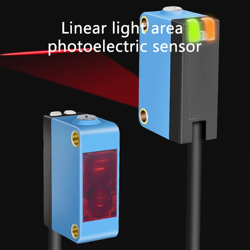 Linear light area photoelectric switch sensor with diffuse reflection background suppression for laser sensing Gq3-bk100n