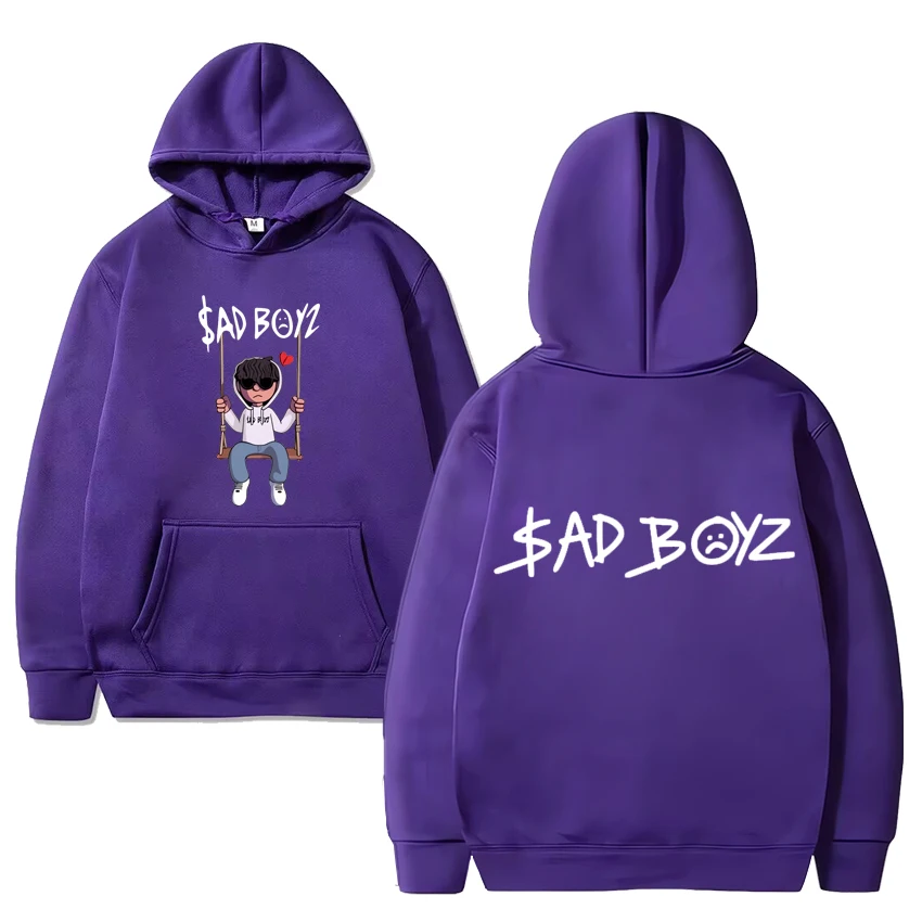 High Quality Junior H Sad boyz Love black Hoodie Men Women Funny Oversized pullover Unisex Classic Fleece Long sleeve Sweatshirt