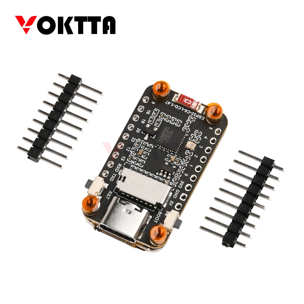 ESP32-C6 placa de desenvolvimento de tela lcd wifi 6 bluetooth 5 integrado cor rgb 1.47 Polegada tft tela led interface usb tipo-c