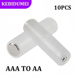 1-10PCS Battery Converter AAA to AA Size Cell Battery Converter Adapter Battery Storage Box Switcher Battery Holder Converter