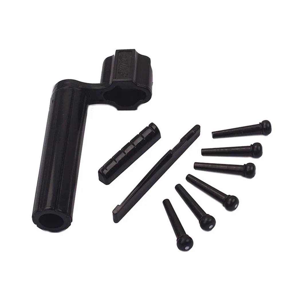 

Saddle Nut Kit Black Durable Replacement For Guitar Repair Easy Fit Better Sound Guitar Accessory Saddle Nut Kit