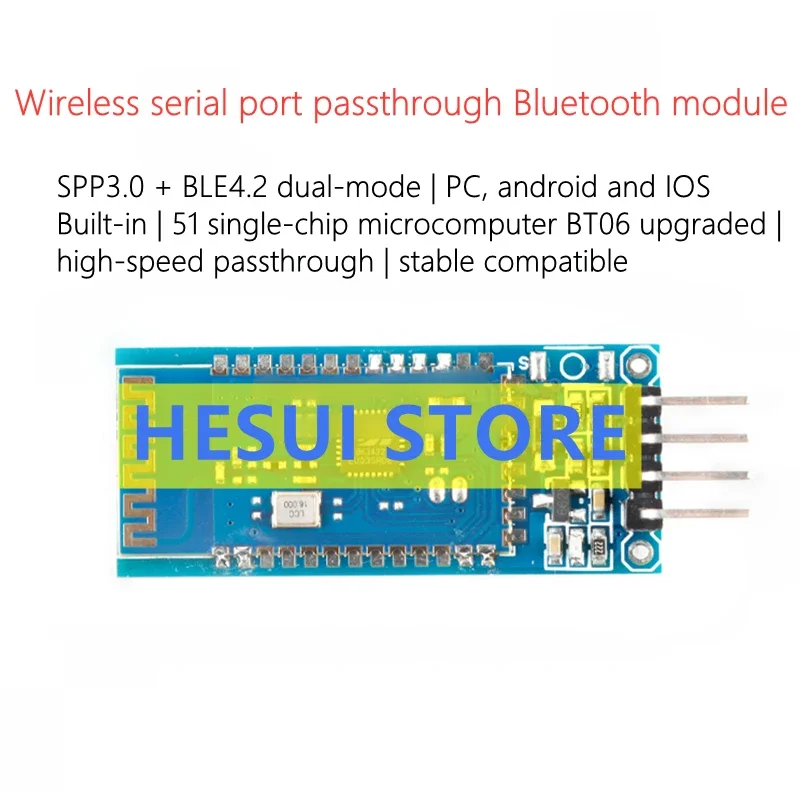 DX-BT04-A/08-A SPP3.0+BLE4.2 Dual-mode wireless serial port high-speed passthrough data Bluetooth module