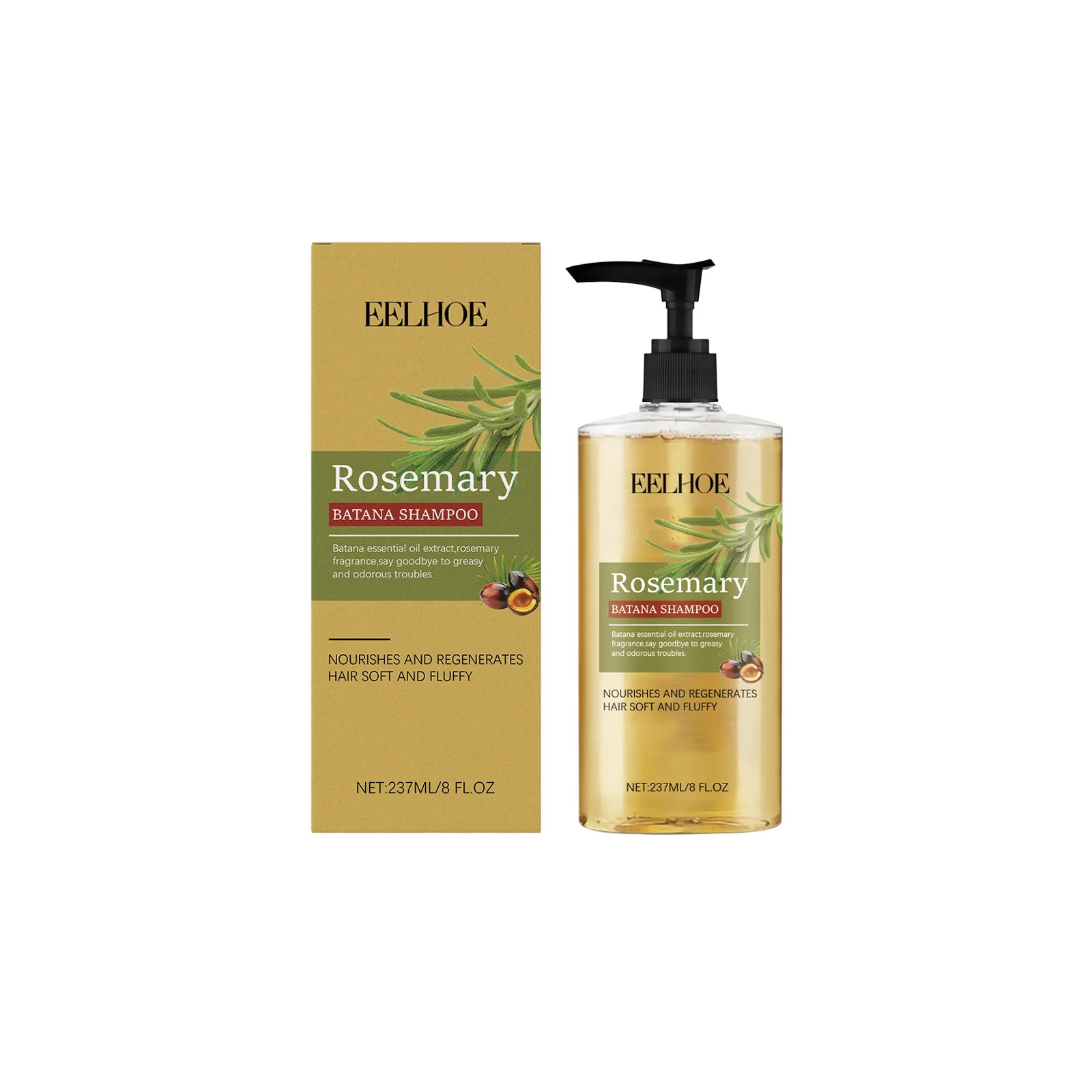 Batana Oil Shampoo - Deep Cleans Scalp & Hair, Controls Oil, Moisturizes, Softens Hair Strands, Reduces Dandruff & Soothes Scalp