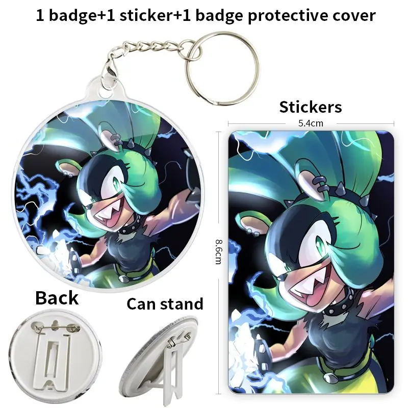 Surge the Tenrec Game Anime Character Soft Button Badge Brooch anchor Peripherals Pin DIY Jewelry Peripheral Tinplate Fandom