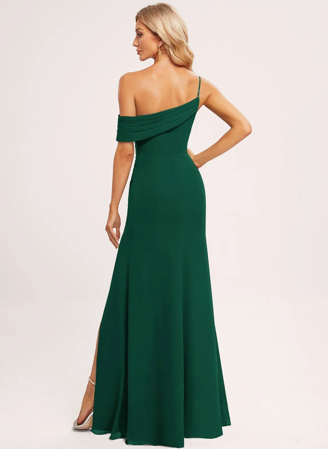 

Luxury Mermaid Evening Dresses Women One Shoulder Long Prom Dress Elegant Formal Party Gown Vestidos De Noite Robes