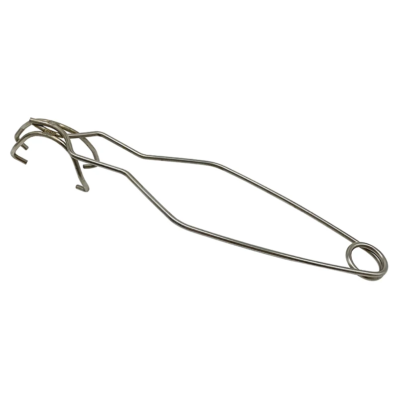 25ซม.เหล็กสแตนเลส Crucible Tong Clamp เบ้าหลอมคีมสำหรับเส้นผ่านศูนย์กลาง5ซม.เบ้าหลอมชามเตาละลายและอุปกรณ์เสริมเงิน