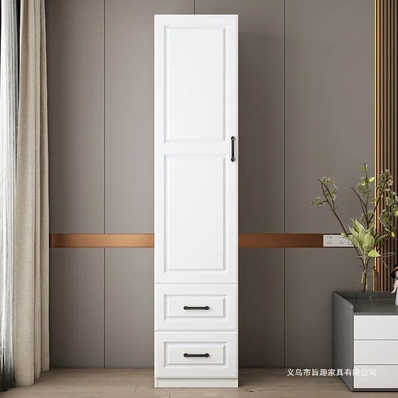 Single door wardrobe, narrow body vertical cabinet, modern simple small storage cabinet, crevice cabinet, balcony sid