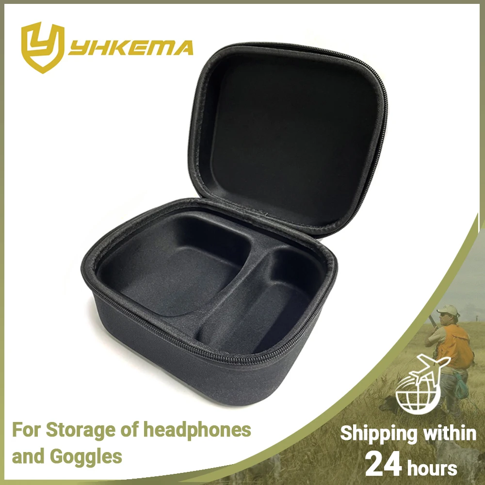 Hard EVA Case for Both Howard Leight By Honeywell Impact Earmuff and Genes accommodating headphones and glasses(only case)